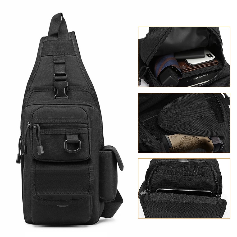 Тактическая сумка для пистолет – обзор и цена Edc Concealed Carry Sling Bag